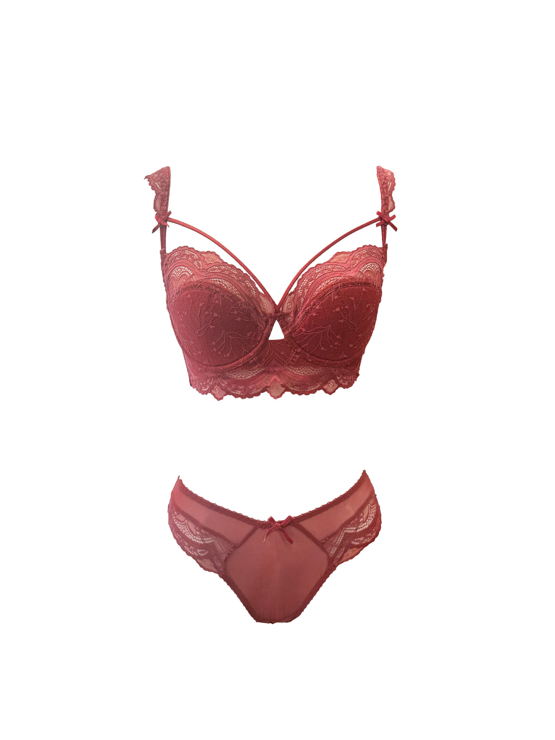 Blush Red Lace Enticing Panty