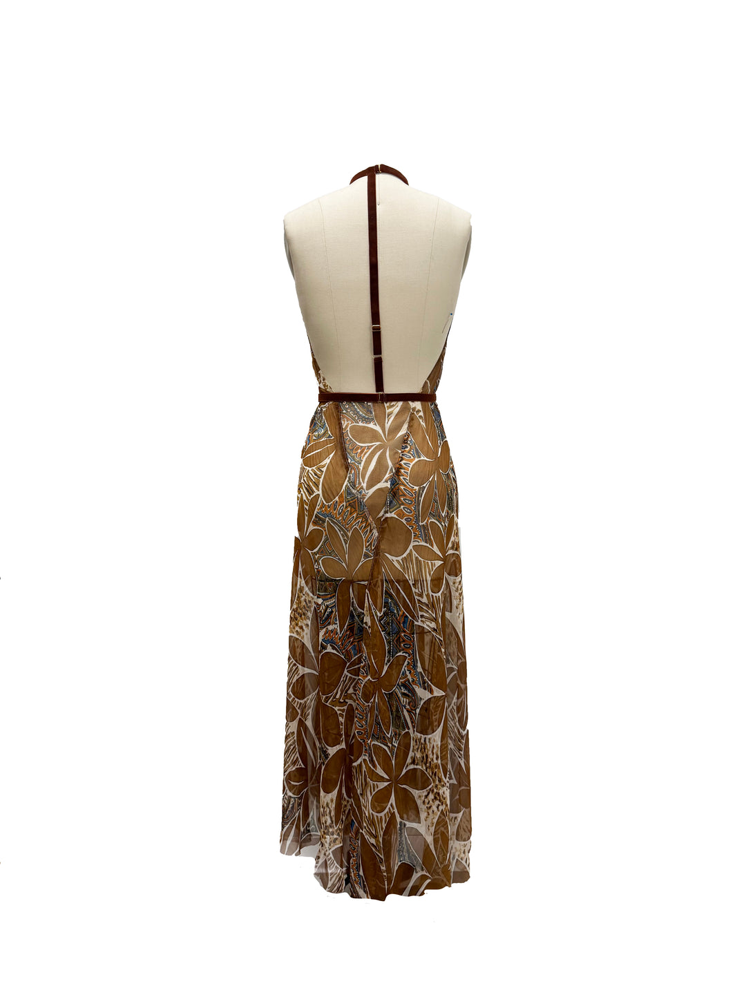Limited Edition Terraforma Silk Chiffon Long Gown