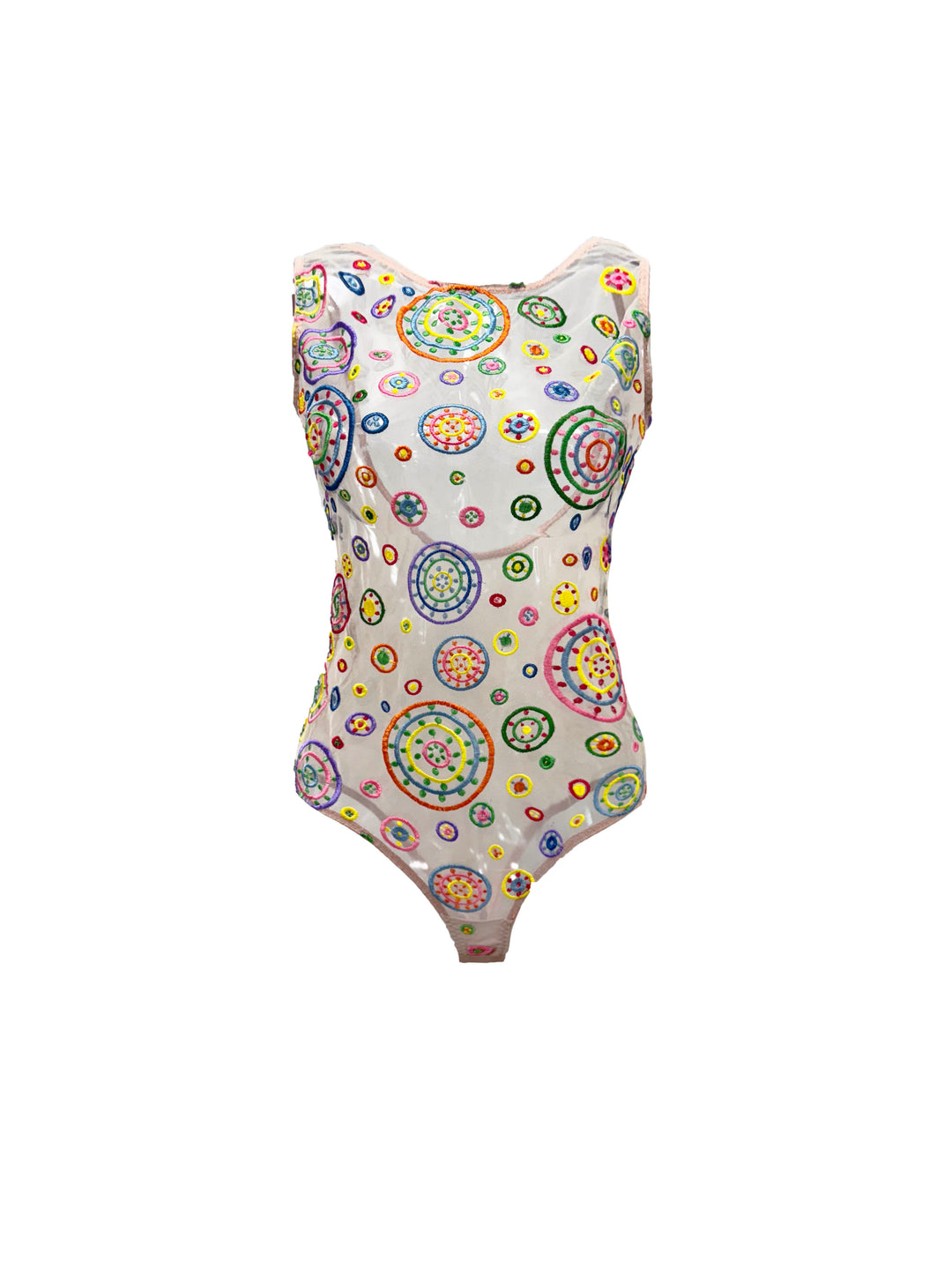 Pachamama Embroidered Tulle Bodysuit