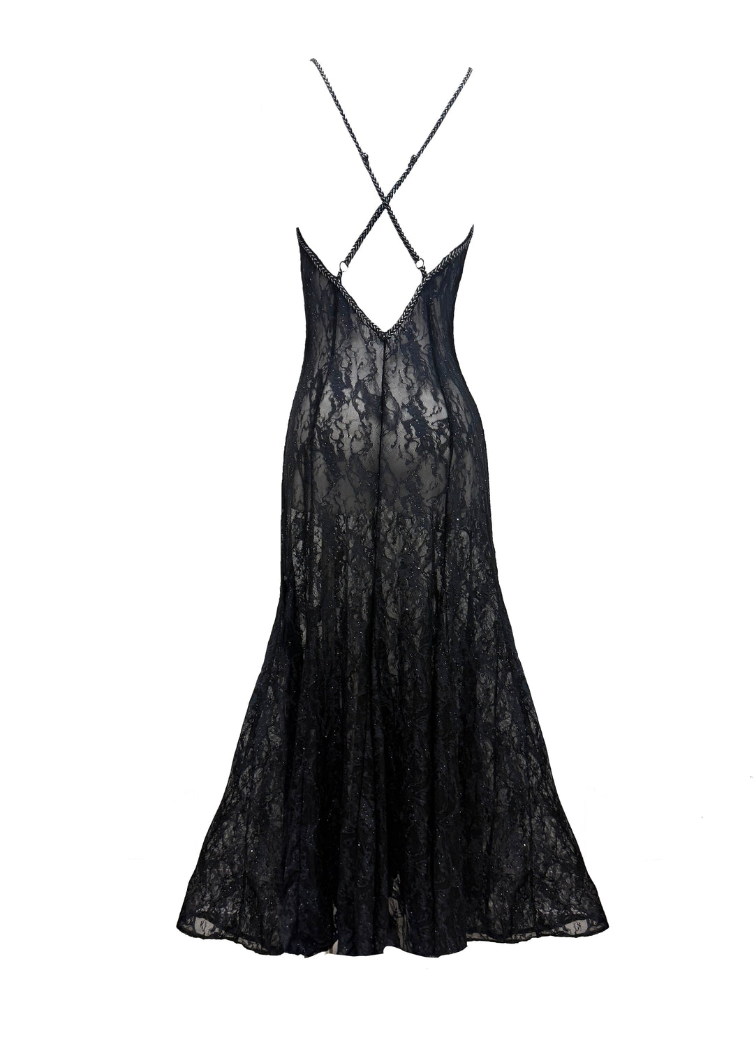 Machu Picchu Mini Sequin Lace Long Gown