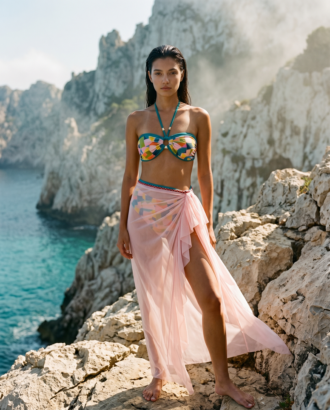 Kaleidoscope Bandeau Bikini Top