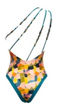 Kaleidoscope Reversible One Shoulder Swimsuit