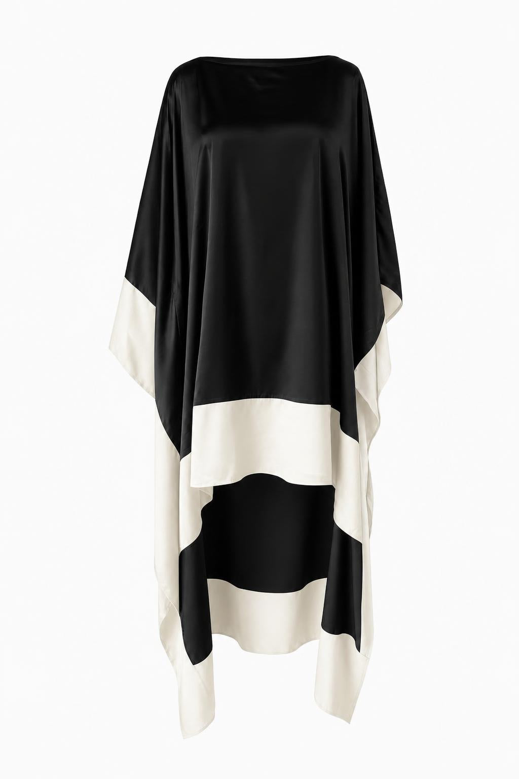 Edge Satin Hi-Low Caftan