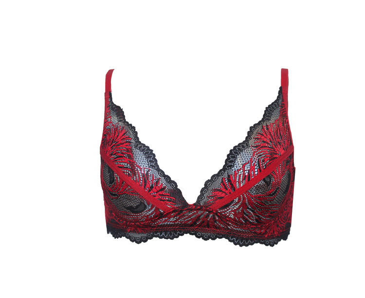Pomegranate Love Comfy Lace Bralette - Carol Coelho Intimates