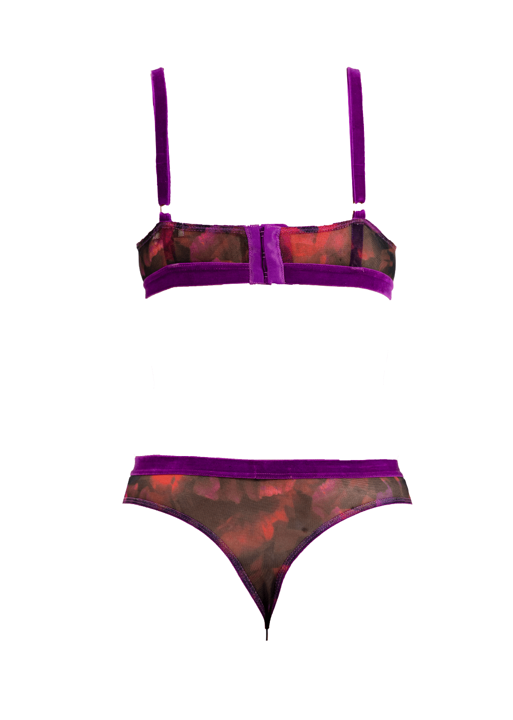 The Poppy Printed Cutout Bralette - Carol Coelho Intimates