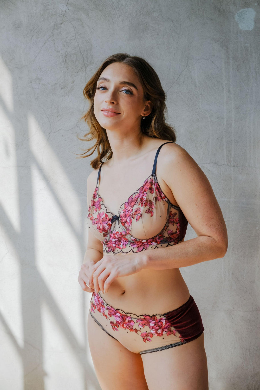 Blossom Floral Embroidered Tulle Underwire Bra - Carol Coelho Intimates