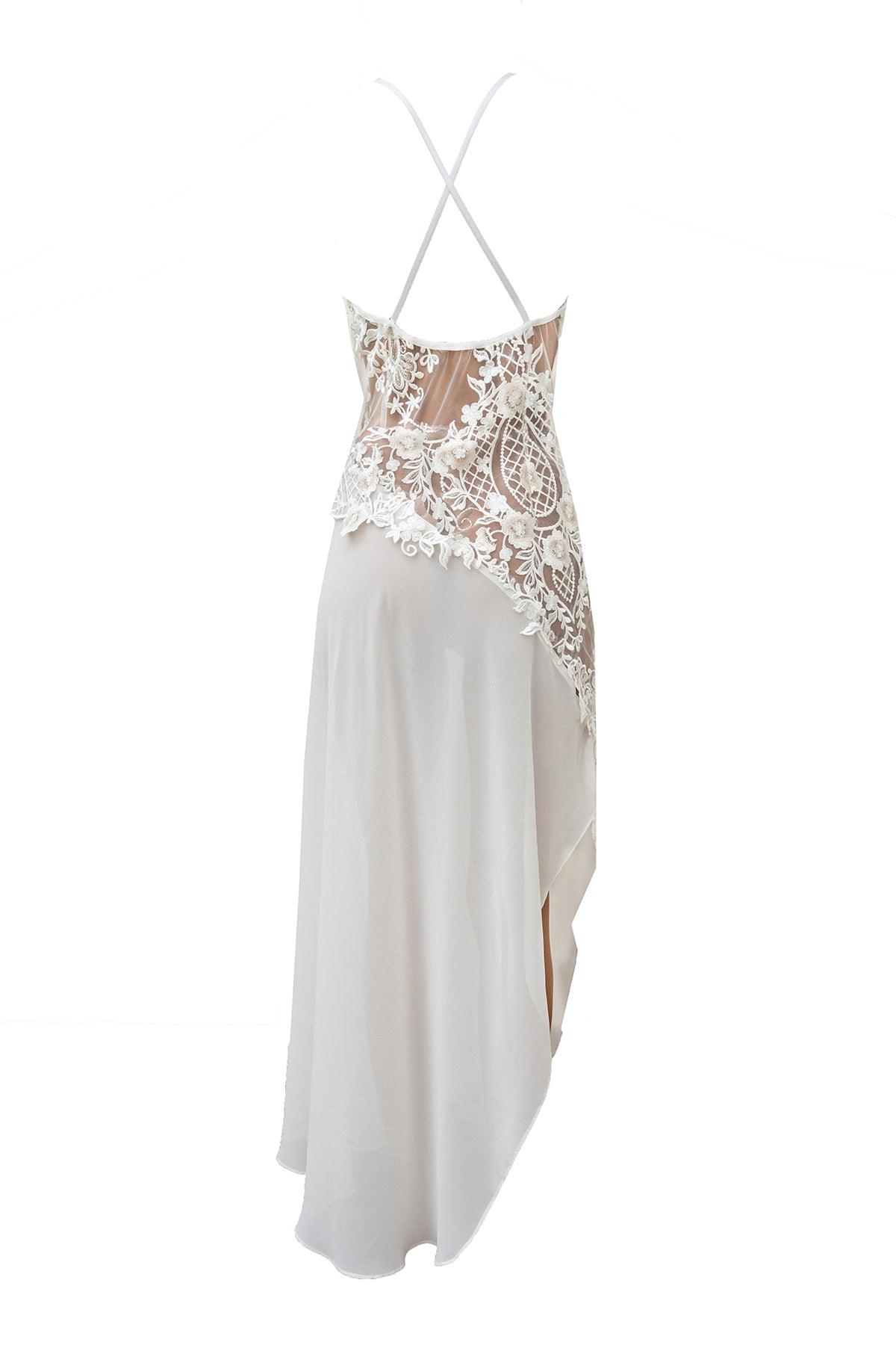 Resilience Embroidered Long Gown - Carol Coelho Intimates